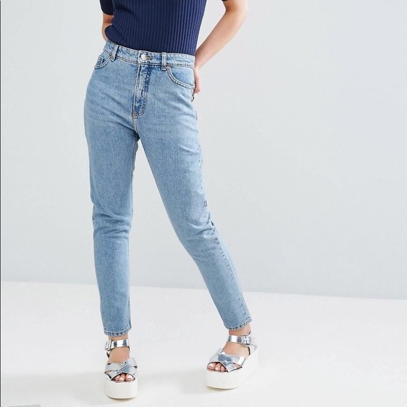 ankle length mom jeans